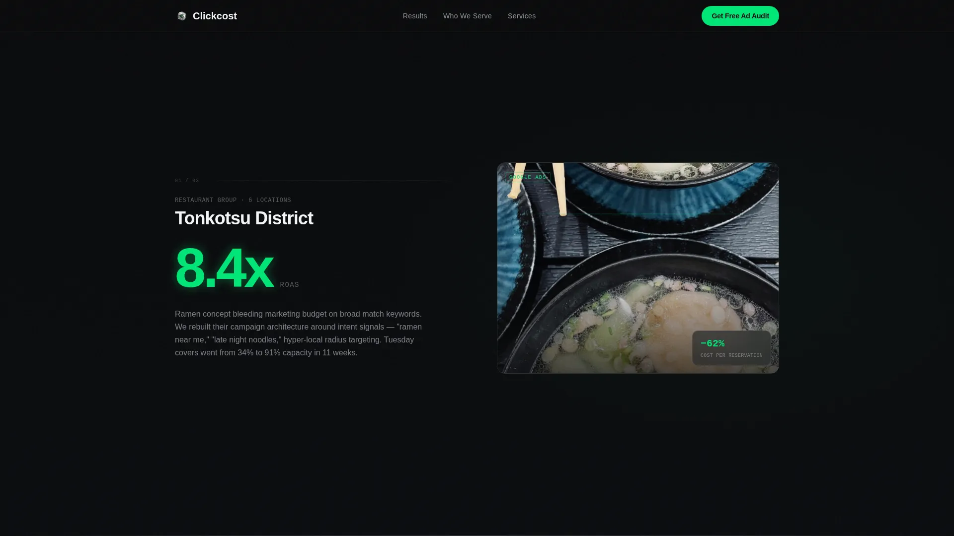Food & Beverage Marketing & Agency Professional Website Template