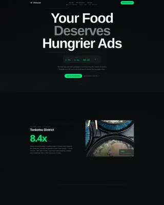 Food & Beverage Marketing & Agency Professional Website Template