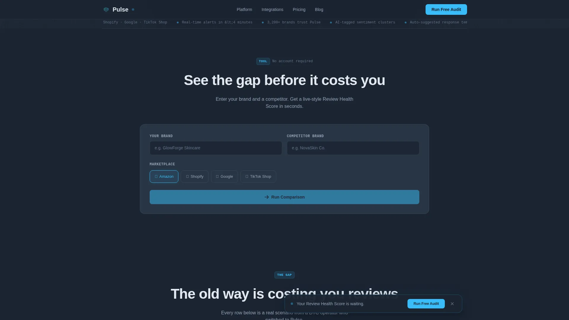 E-Commerce Software & SaaS Reviews Website Template
