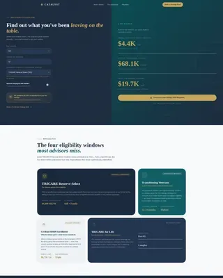 Military HSA Wealth Planning Landing Page Template