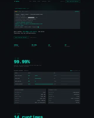 Serverless Computing Technology Pricing Website Template