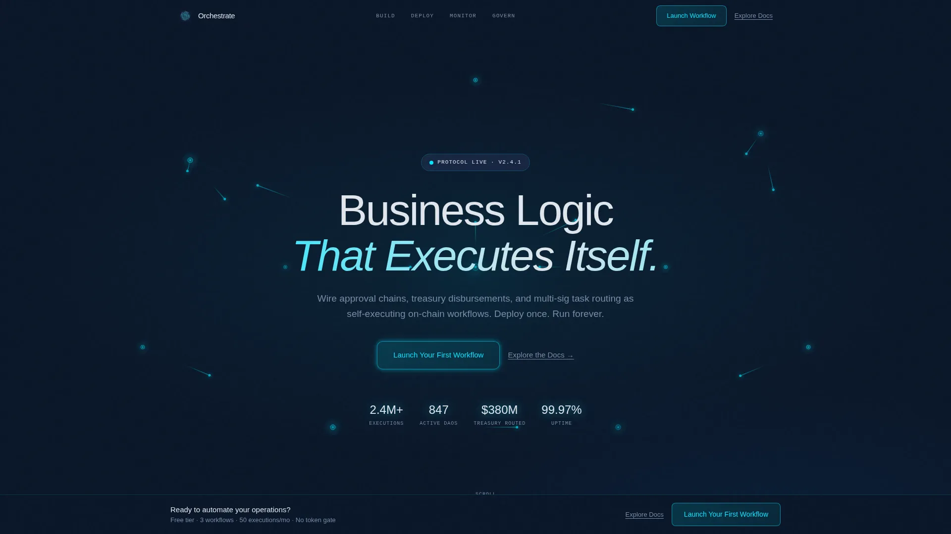 Decentralized Enterprise Software Professional Website Template