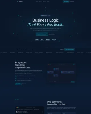 Decentralized Enterprise Software Professional Website Template