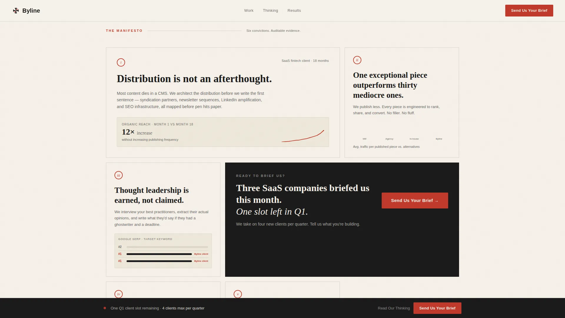 B2B Content Marketing Agency Website Template