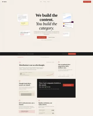 B2B Content Marketing Agency Website Template