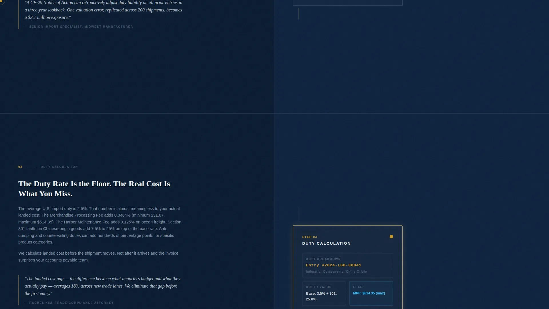 Customs Broker Reviews Website Template