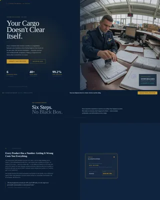 Customs Broker Reviews Website Template