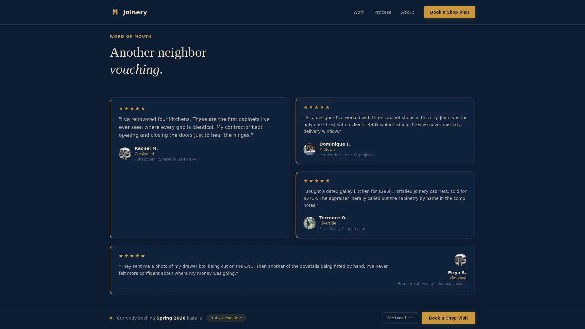 Kitchen & Bathroom Remodeling Booking Website Template