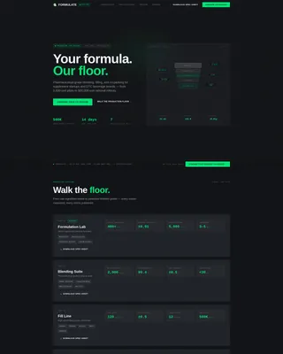 Food & Beverage Manufacturing Professional Website Template