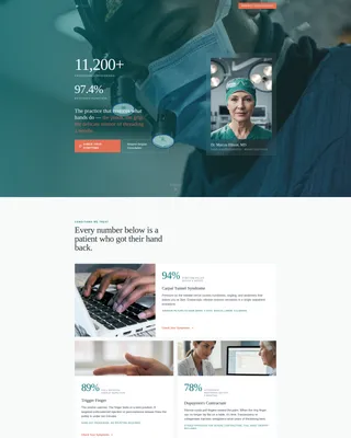 Hand Surgeon Booking Website Template