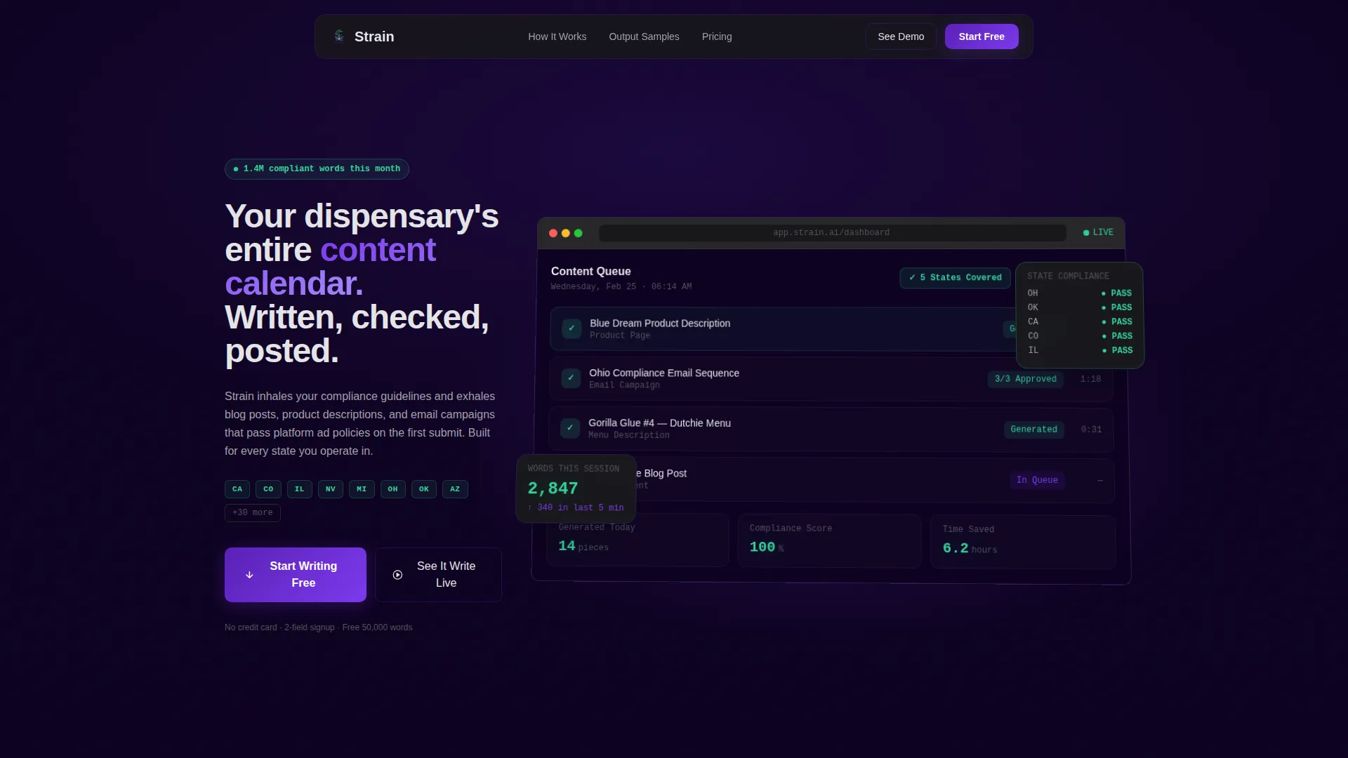 AI for Cannabis Privacy Policy Website Template