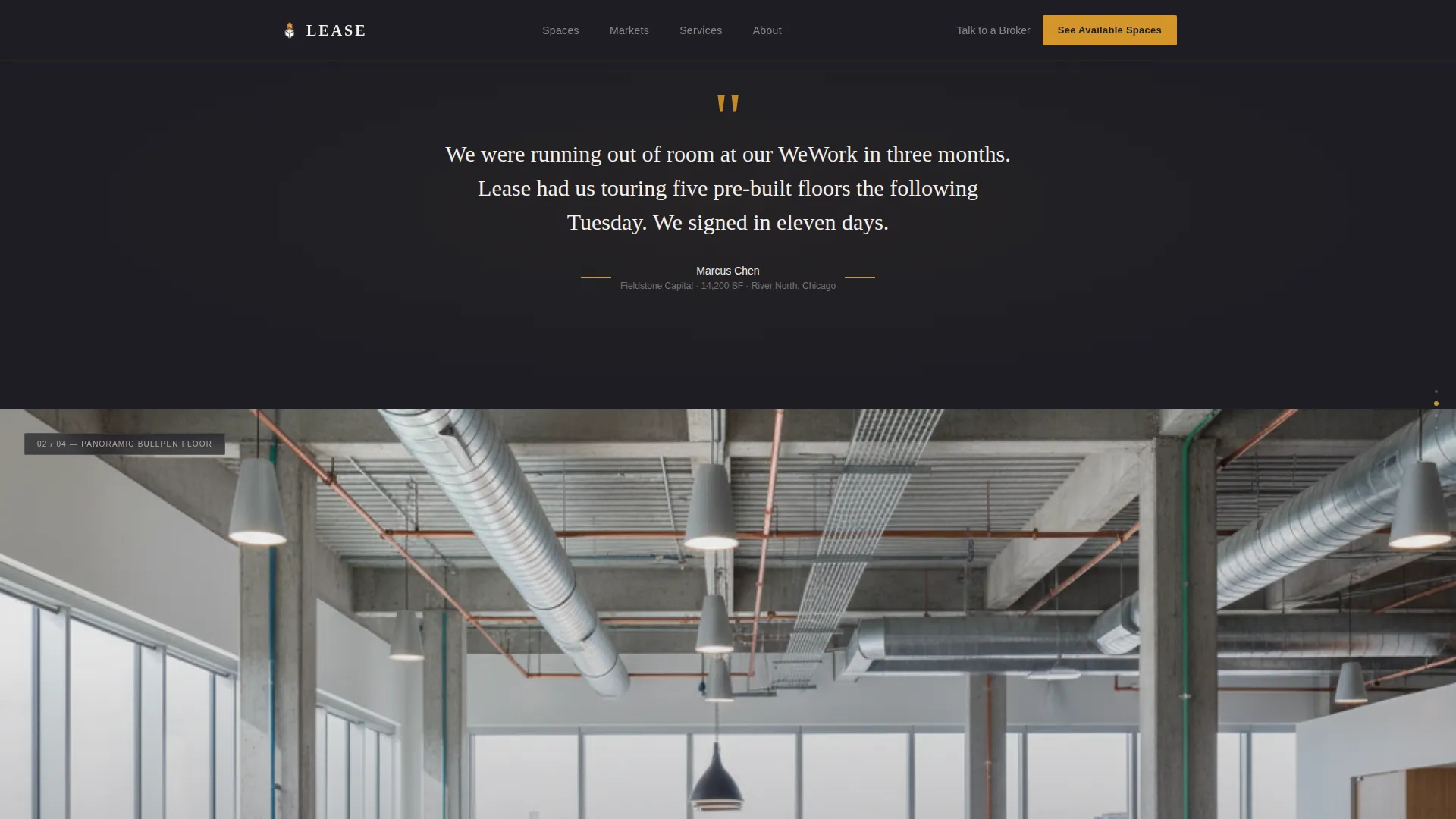 Commercial Office Real Estate Cost Calculator Website Template