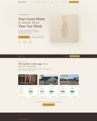 Eco & Green Home Real Estate Professional Website Template