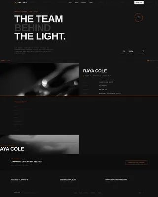 Professional Photography Studio Team Credentials Website Template