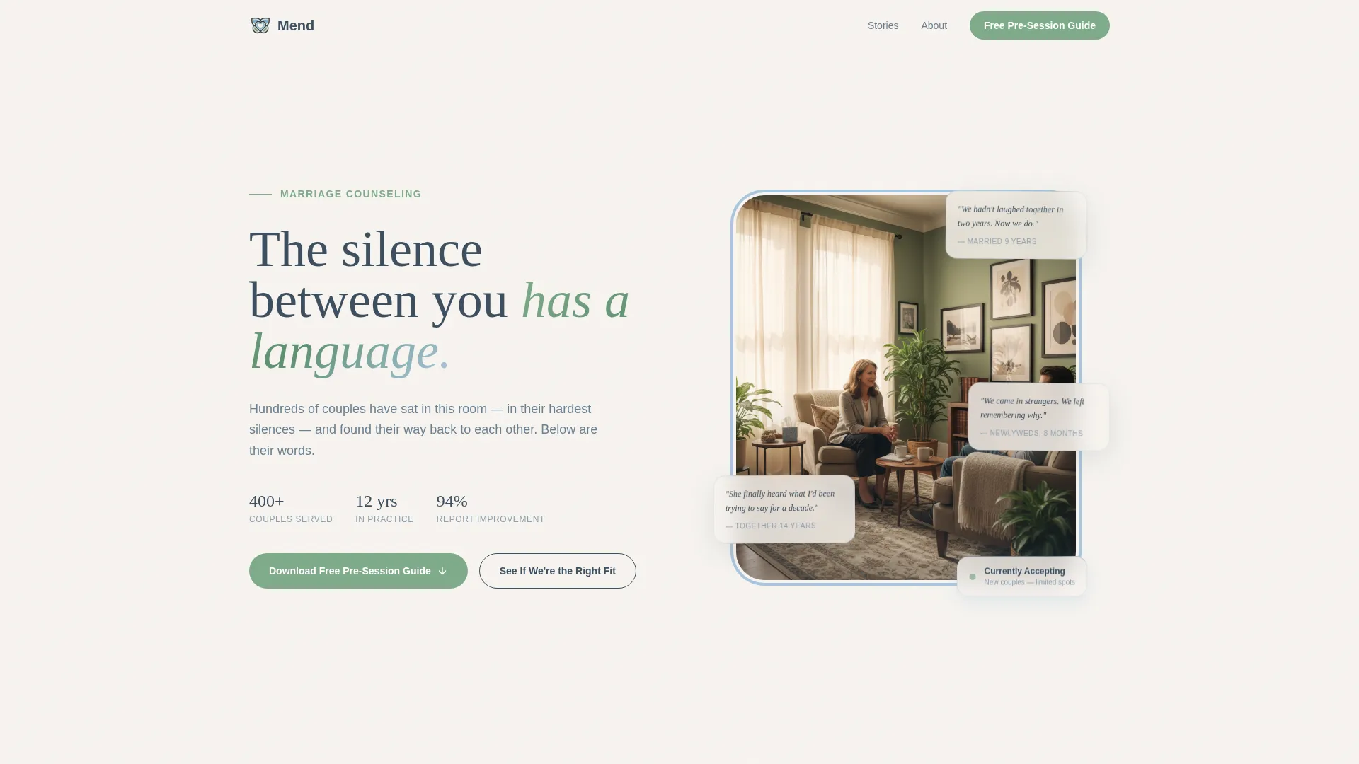 Marriage Counselor Reviews Website Template