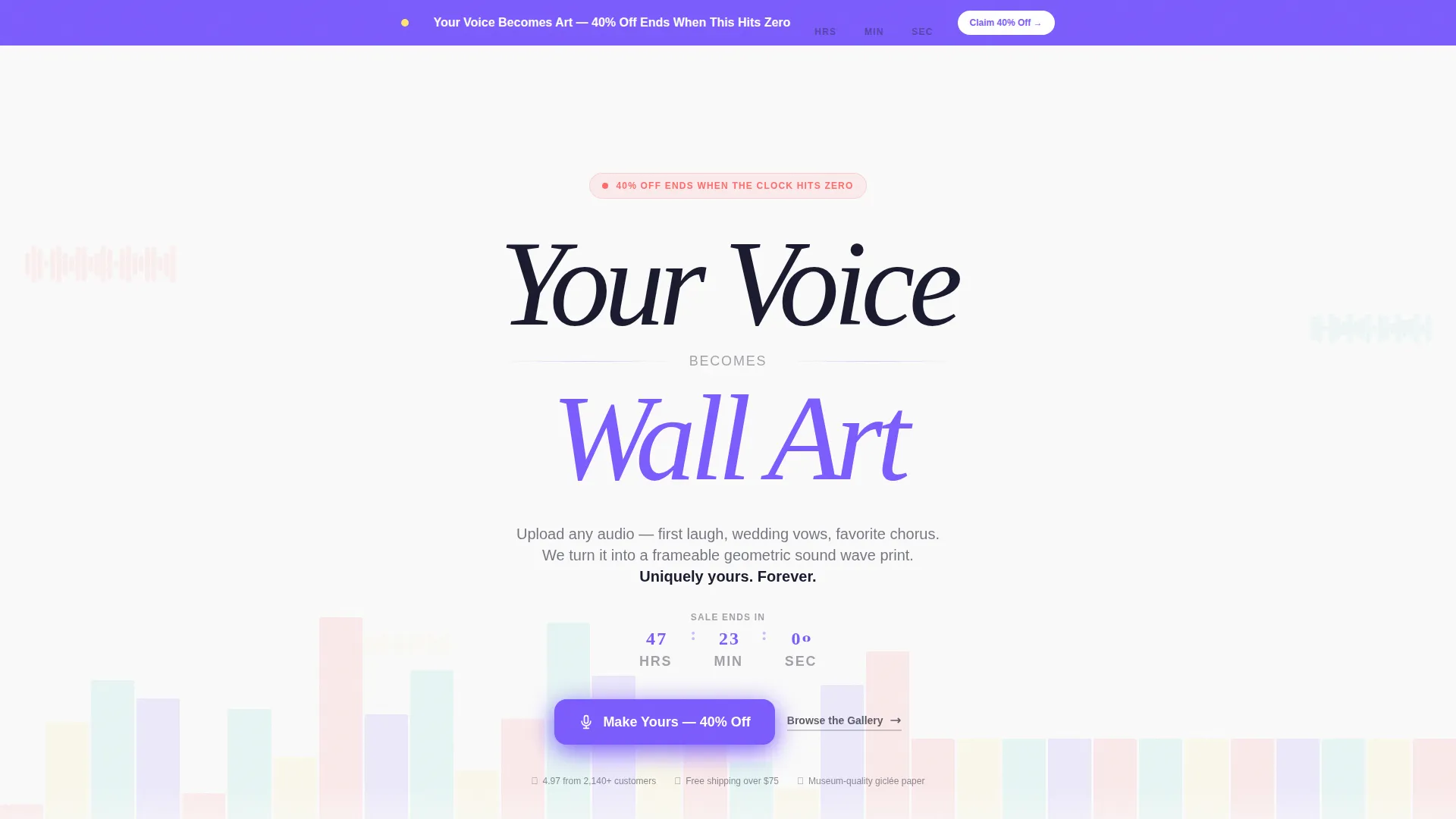 Niche & Artisan Products Pre-Launch Website Template