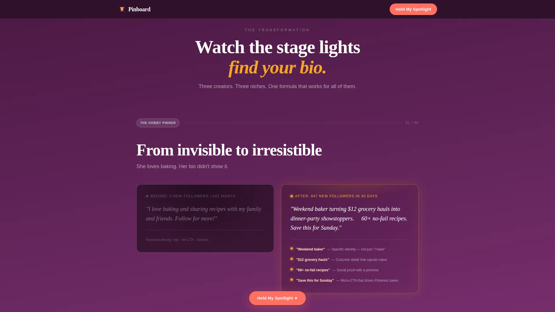 Pinterest Content Pre-Launch Website Template