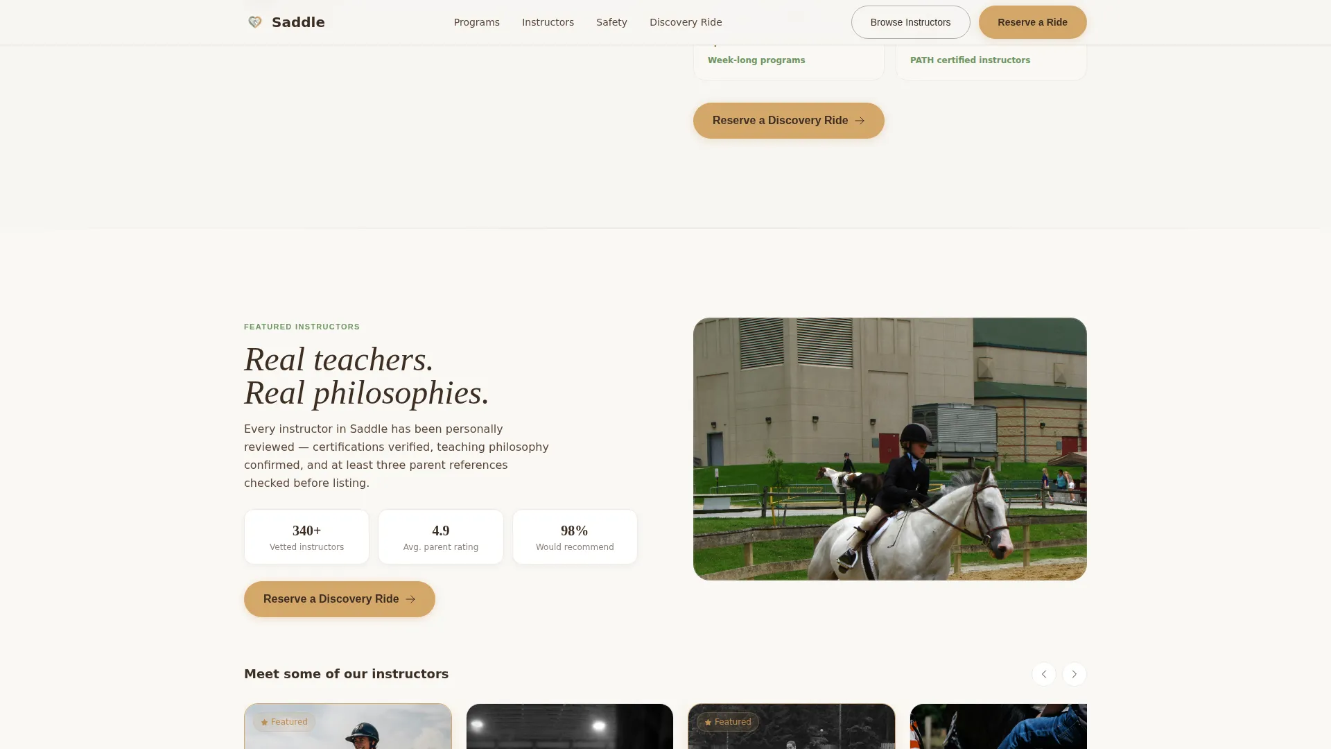 Kids Horseback Riding Directory Website Template
