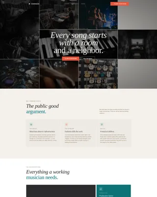 Musicians Community Reviews Website Template