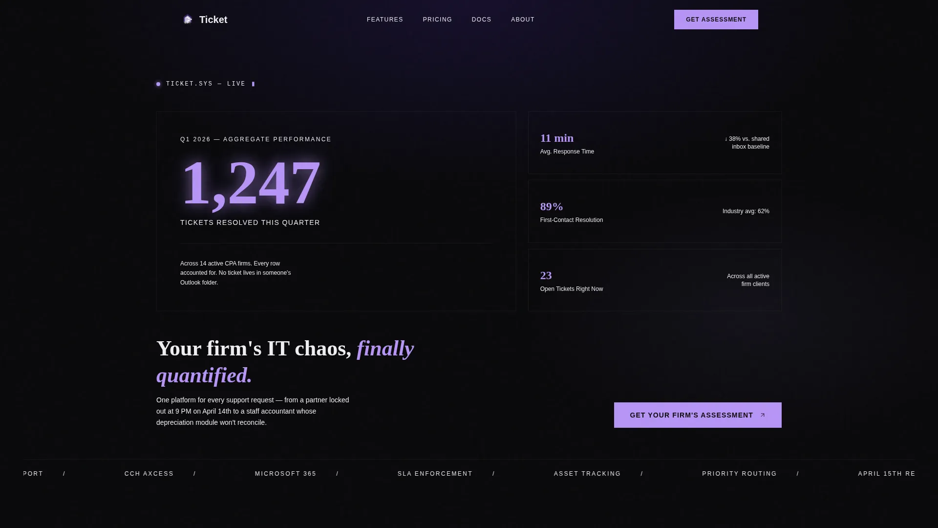 Accounting Firm Software Booking Website Template
