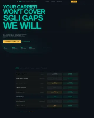 Specialist Military Service Member Insurance Comparison Website Template