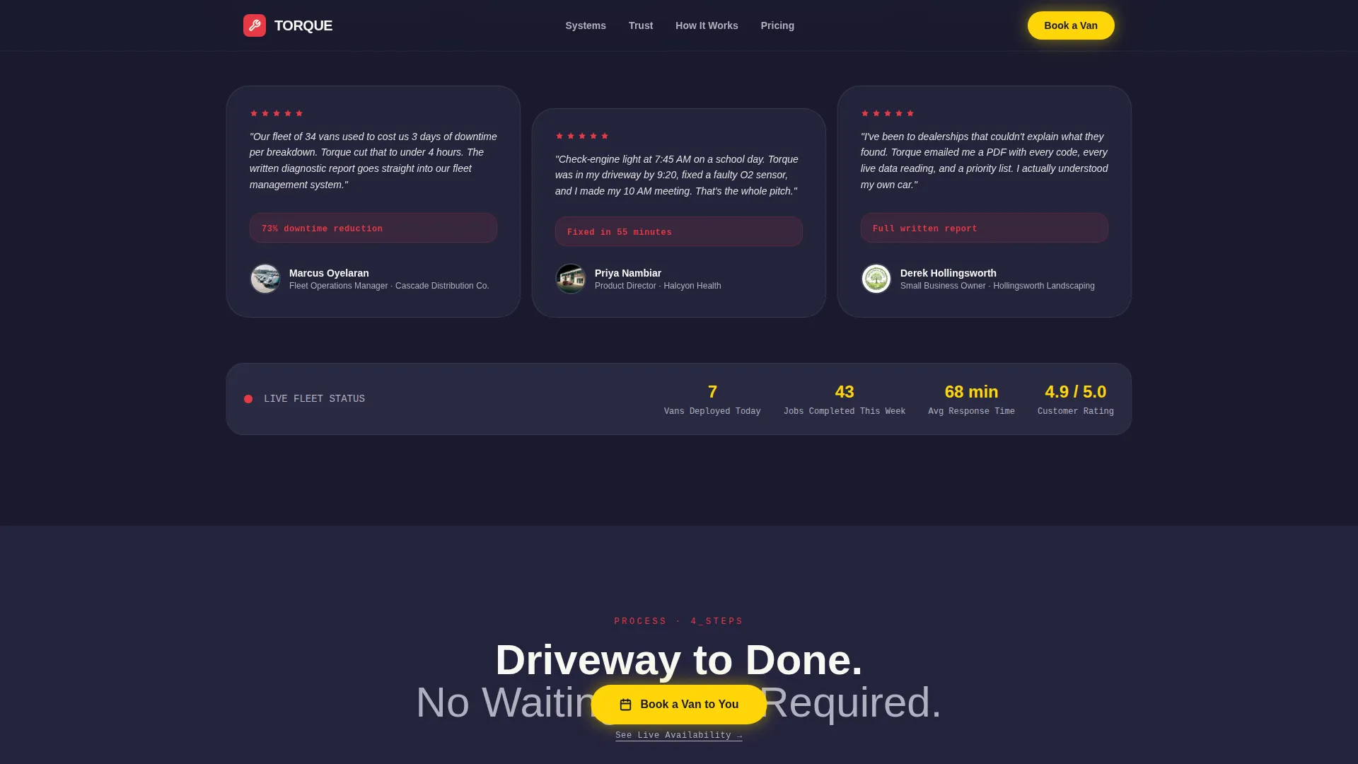 Auto Repair & Booking Website Template