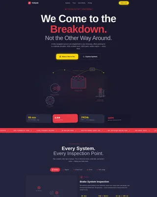 Auto Repair & Booking Website Template
