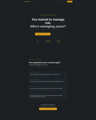 Military Service Member Insurance FAQ & Common Questions Website Template