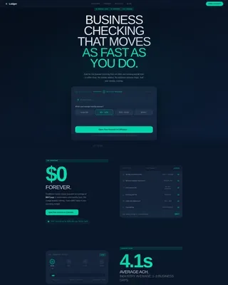 Precision Business Checking Landing Page Template