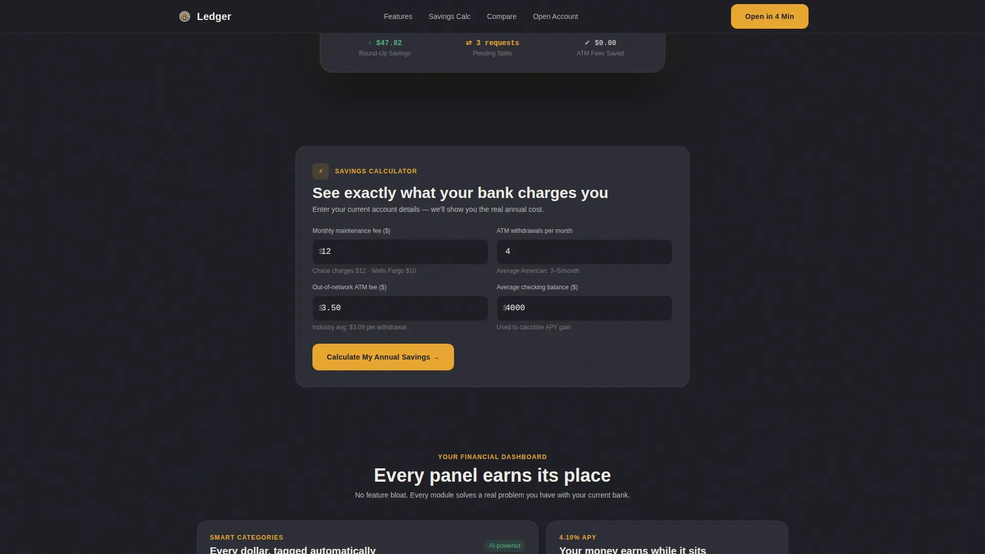 Millennial Checking Account Landing Page Template