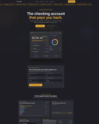 Millennial Checking Account Landing Page Template