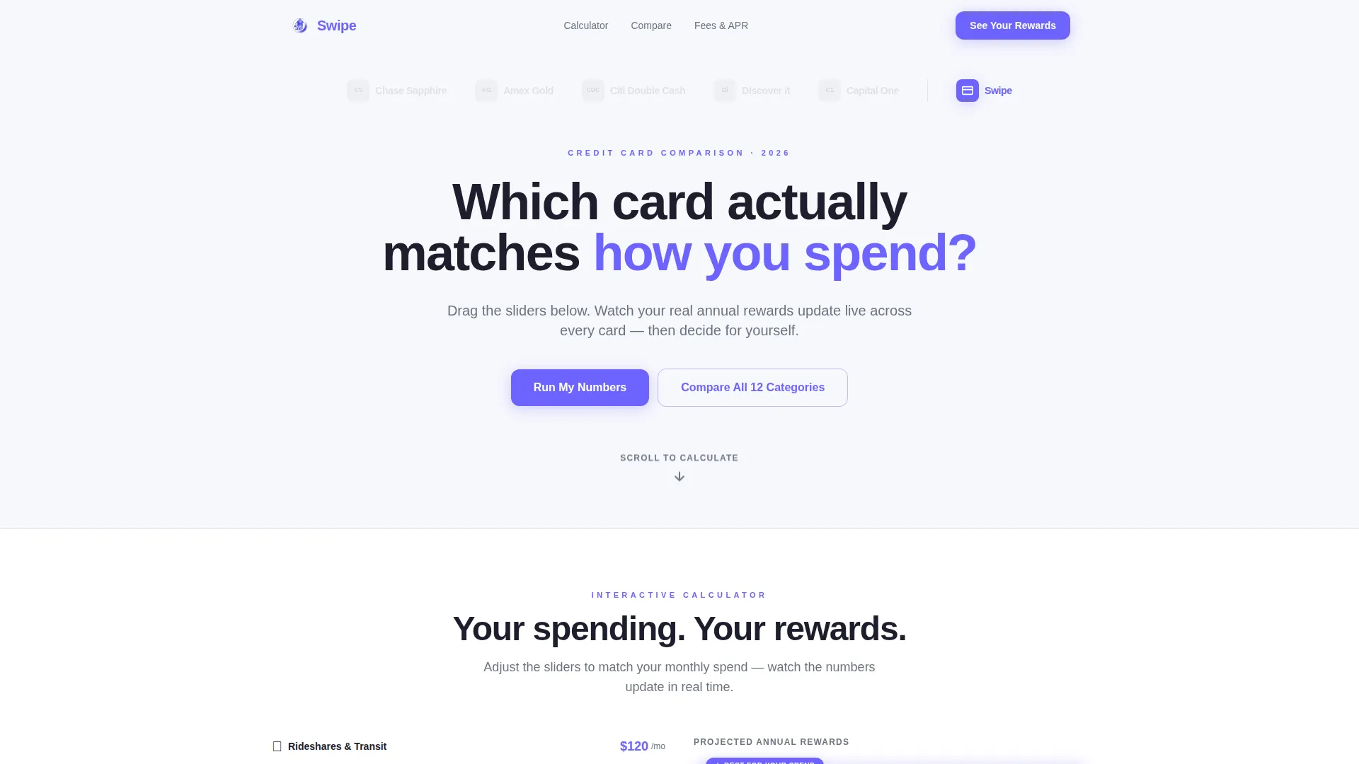 Millennial Credit Card Comparison Landing Page Template