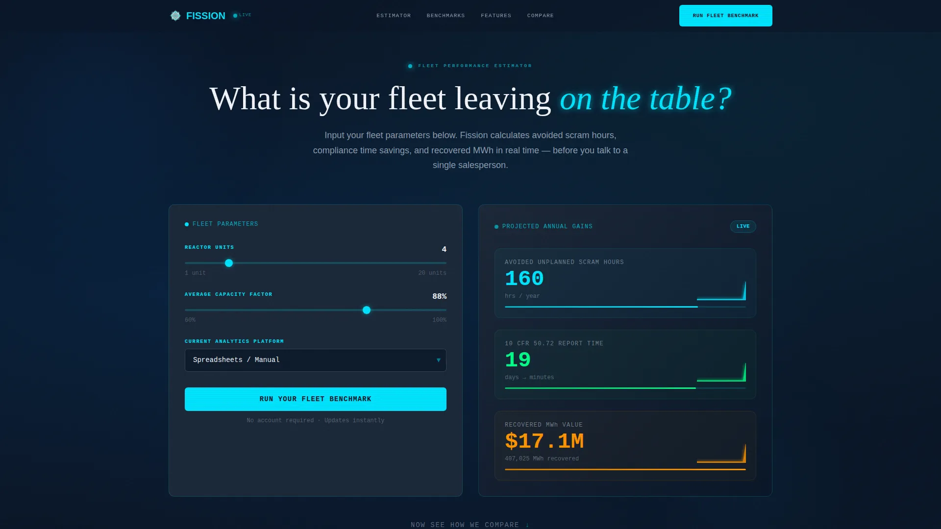 Nuclear Vertical SaaS Booking Website Template
