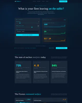 Nuclear Vertical SaaS Booking Website Template