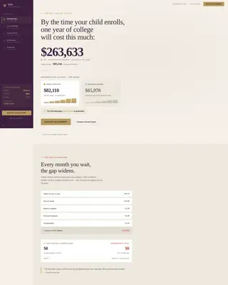College Savings Planning Landing Page Template