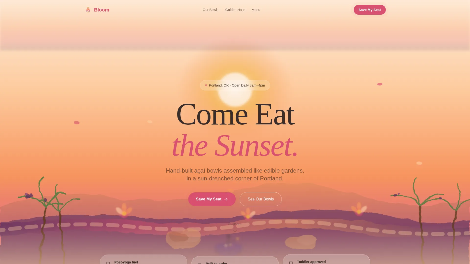 Vibrant Superfood | Free Website Template | Rocket