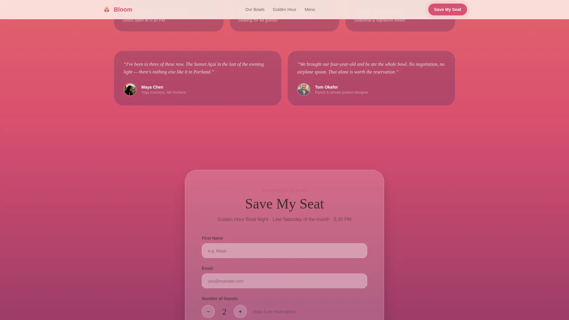 Vibrant Superfood | Free Website Template | Rocket