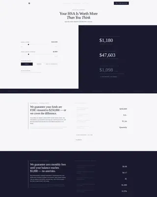 Triple Tax Advantage HSA Landing Page Template