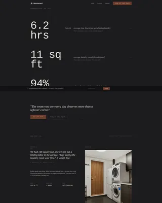 Laundry Room Renovation Portfolio Website Template