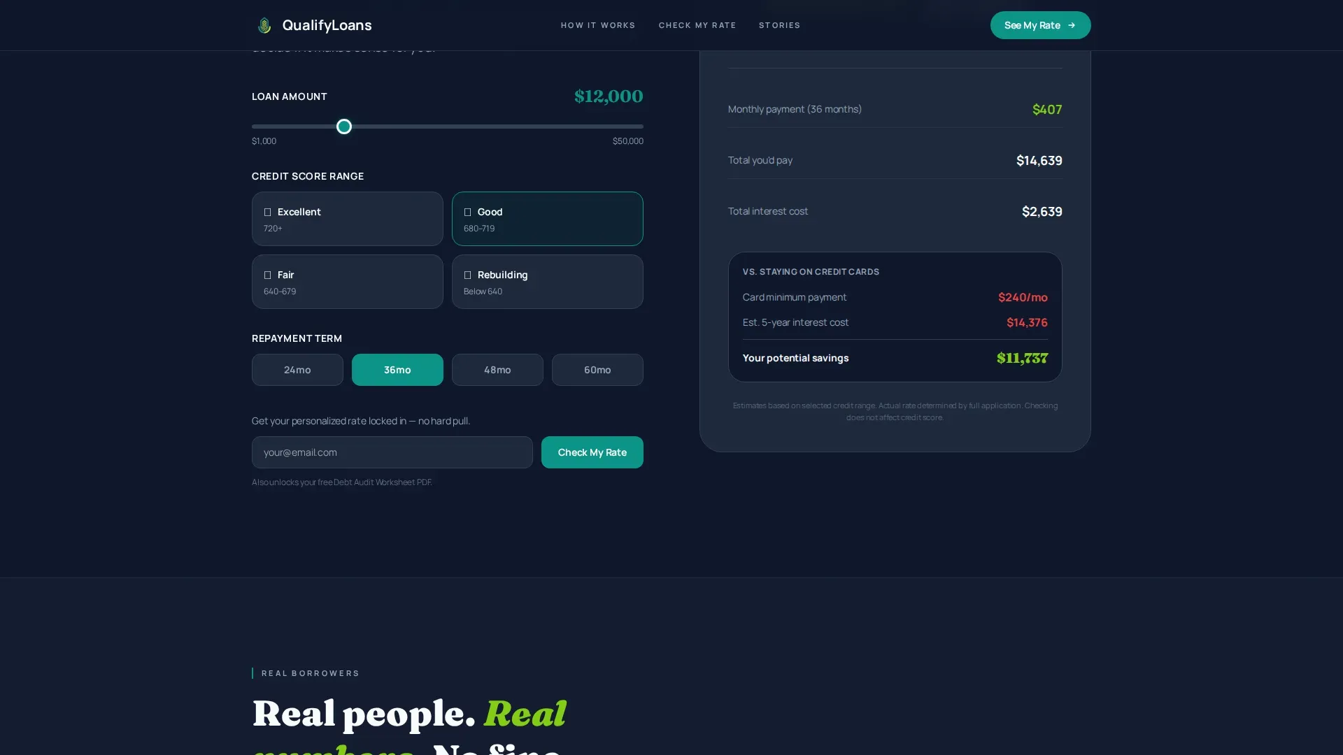 Millennial Personal Loan Landing Page Template