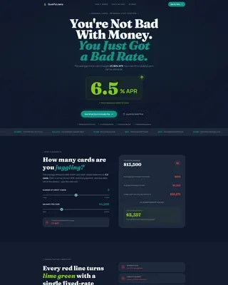 Millennial Personal Loan Landing Page Template