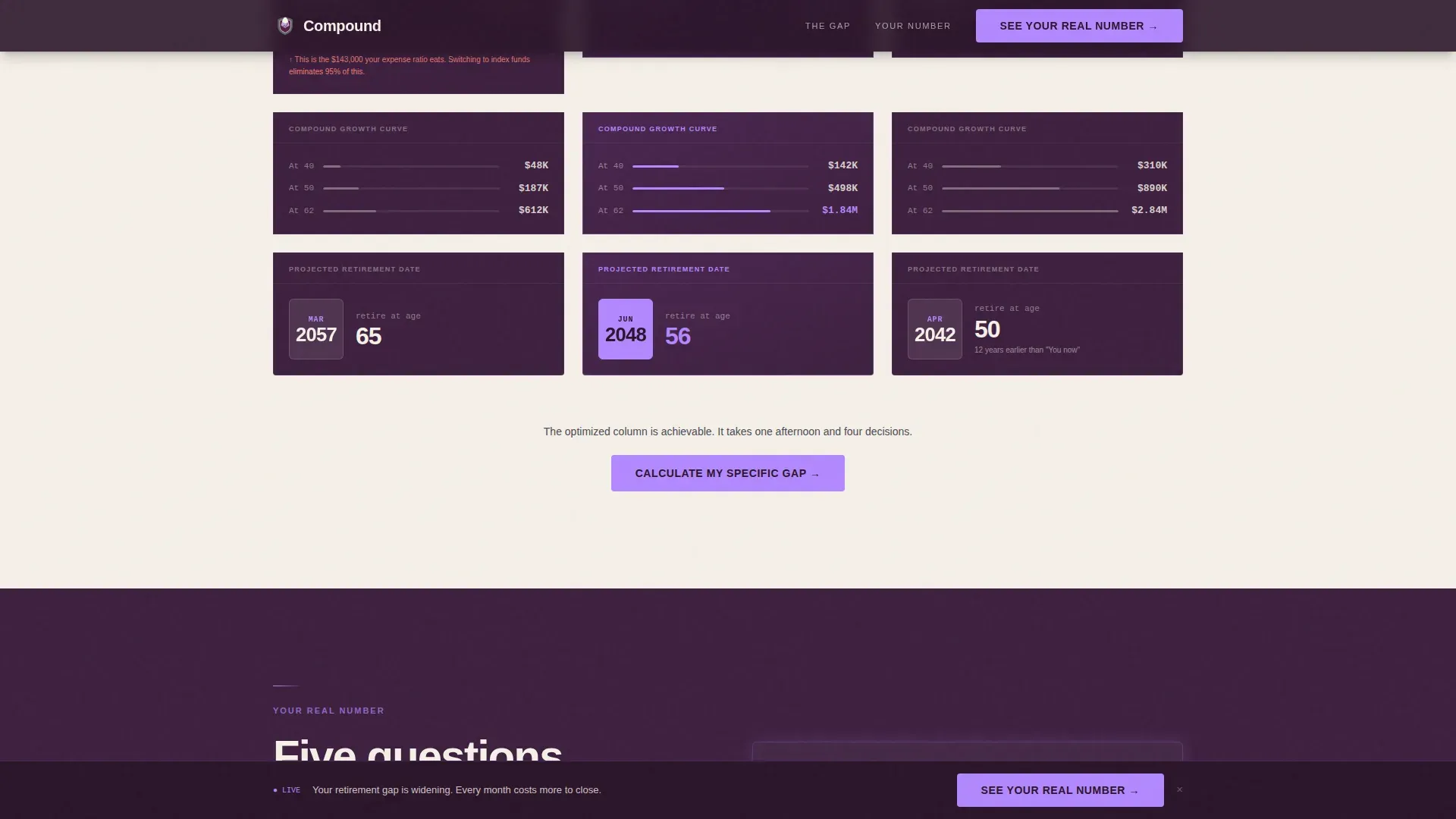 Digital Retirement Account Landing Page Template