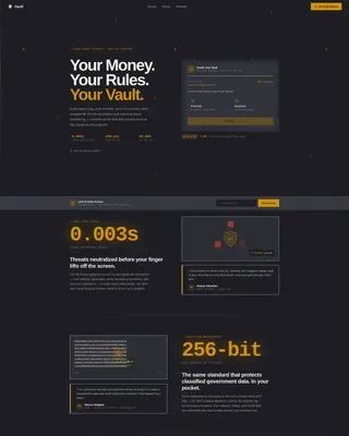 Secure Digital Wallet Payment Landing Page Template