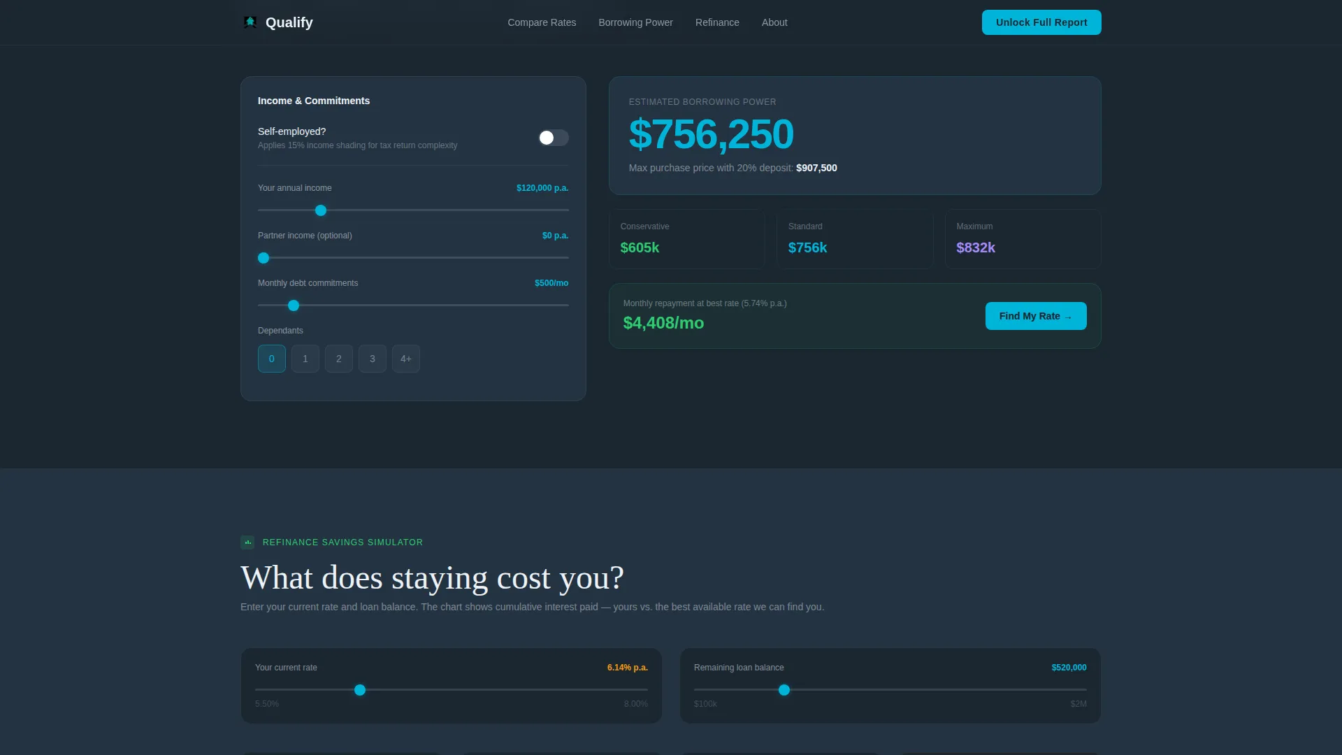 Mortgage Broker Comparison Table Landing Page Template