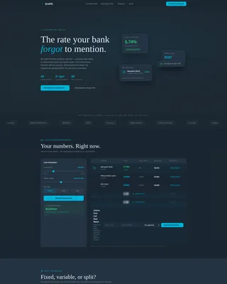 Mortgage Broker Comparison Table Landing Page Template