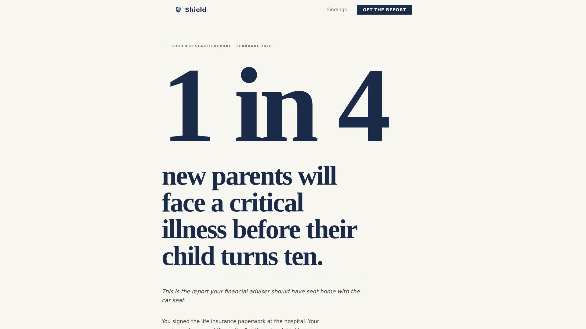 Comprehensive Health Shield Landing Page Template