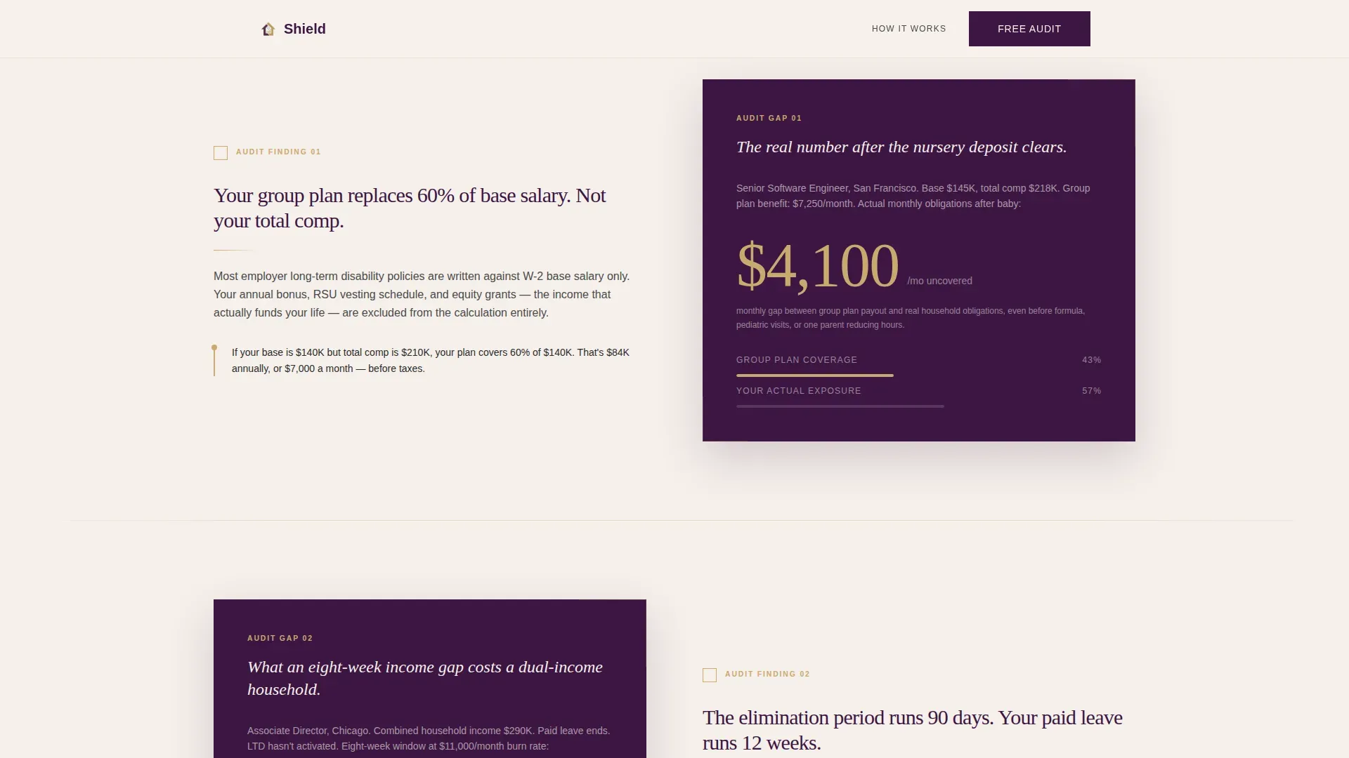 Executive Coverage Audit Landing Page Template