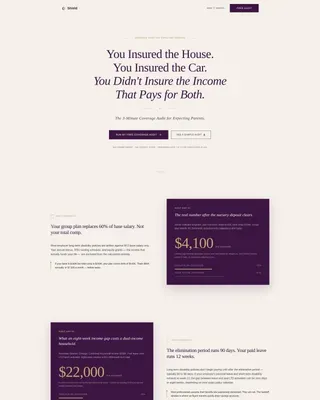 Executive Coverage Audit Landing Page Template