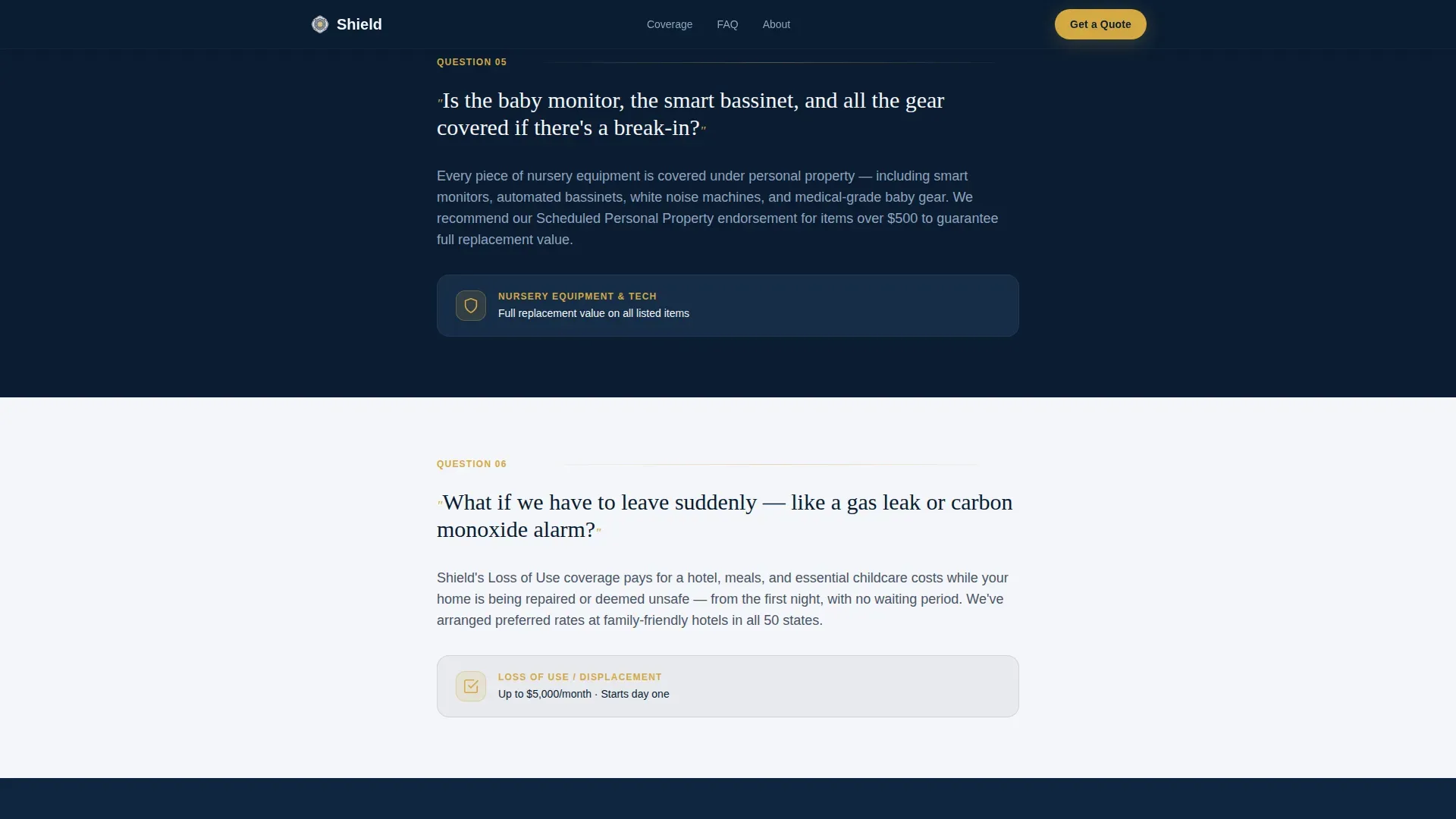 Parent Home Insurance Landing Page Template
