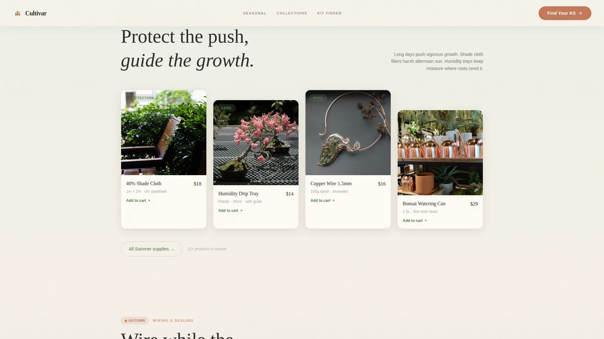 Hobby & Passion Supplies Pricing Website Template